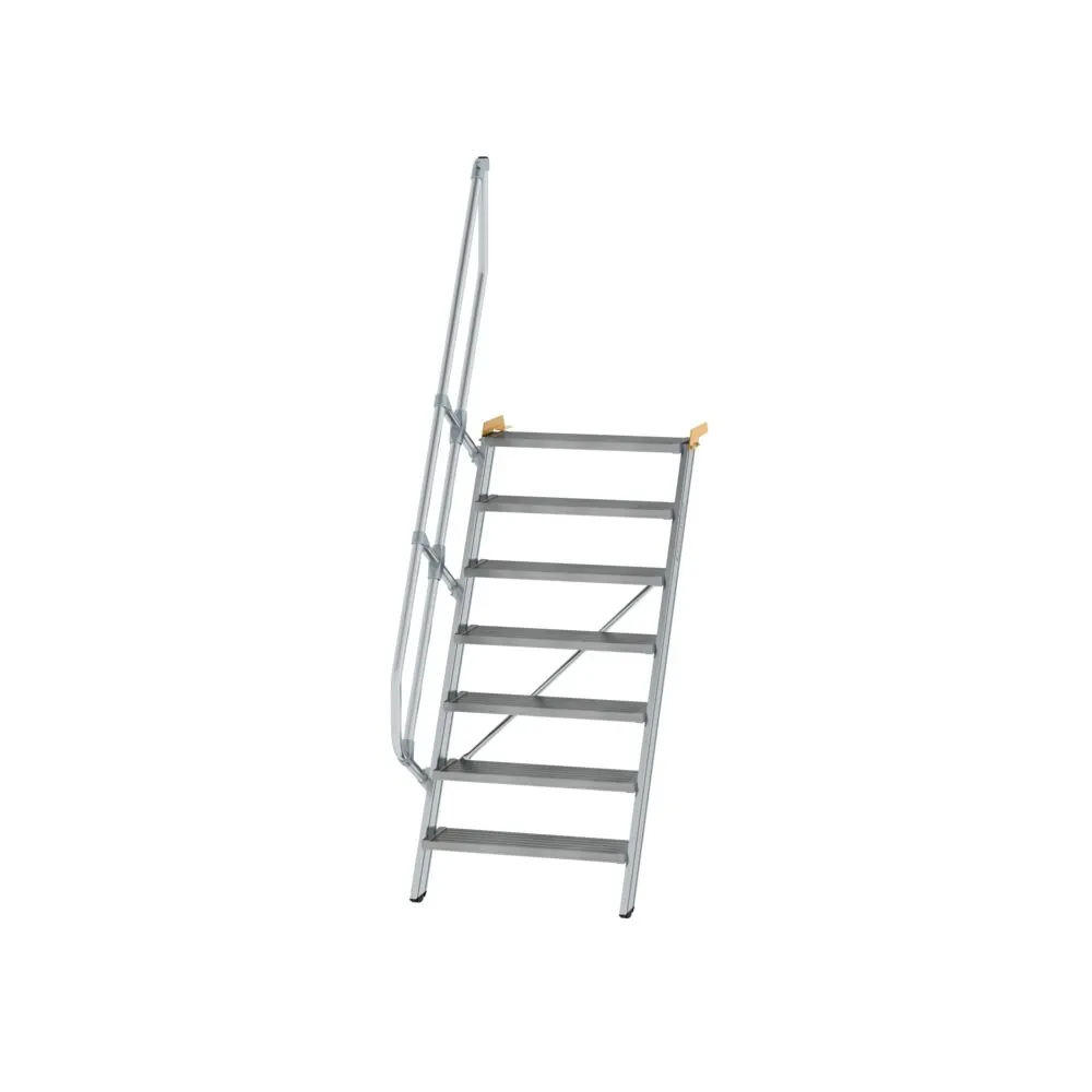 MUNK - Treppe 60° Stufenbreite 800 mm 7 Stufen Aluminium geriffelt