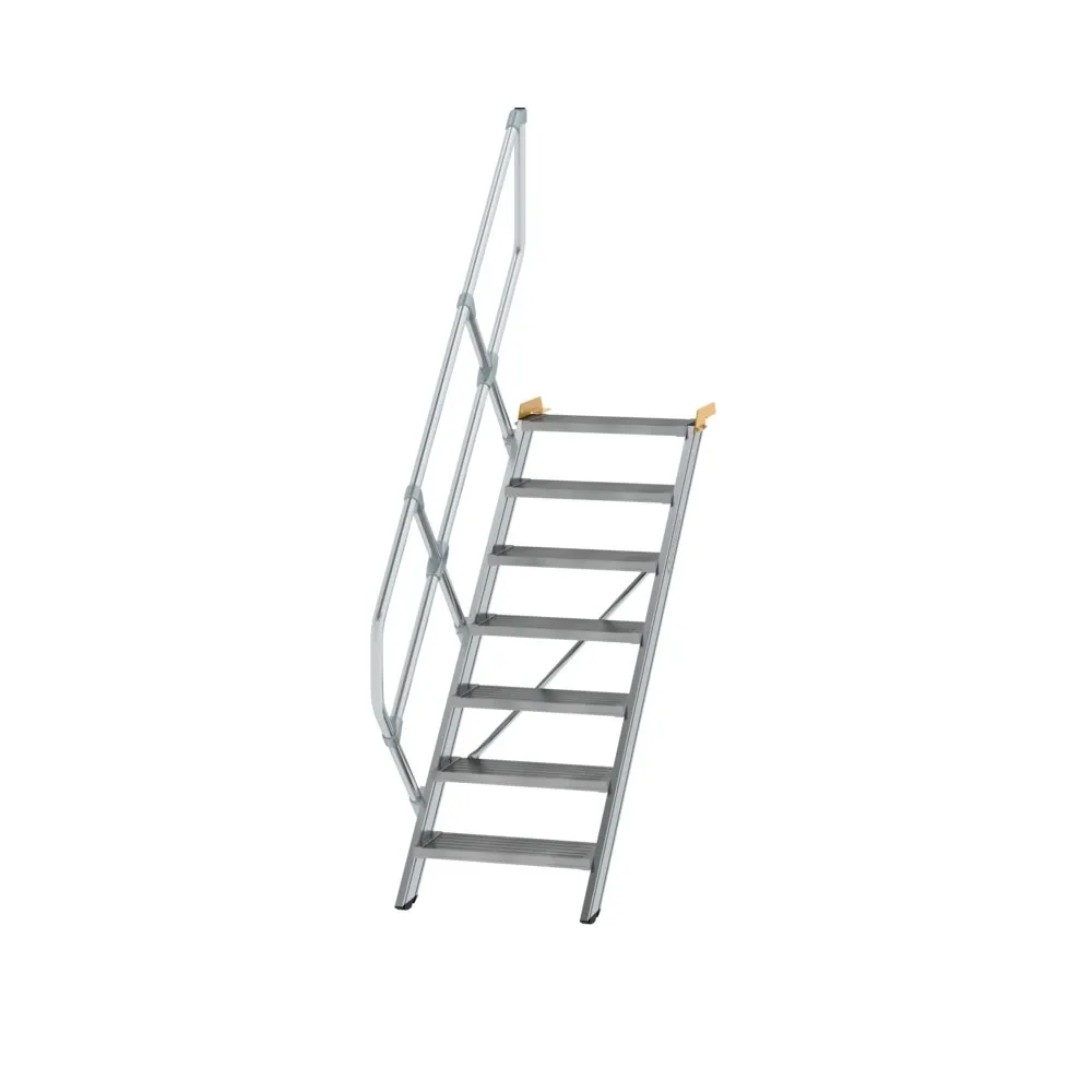 MUNK - Treppe 45° Stufenbreite 600 mm 7 Stufen Aluminium geriffelt