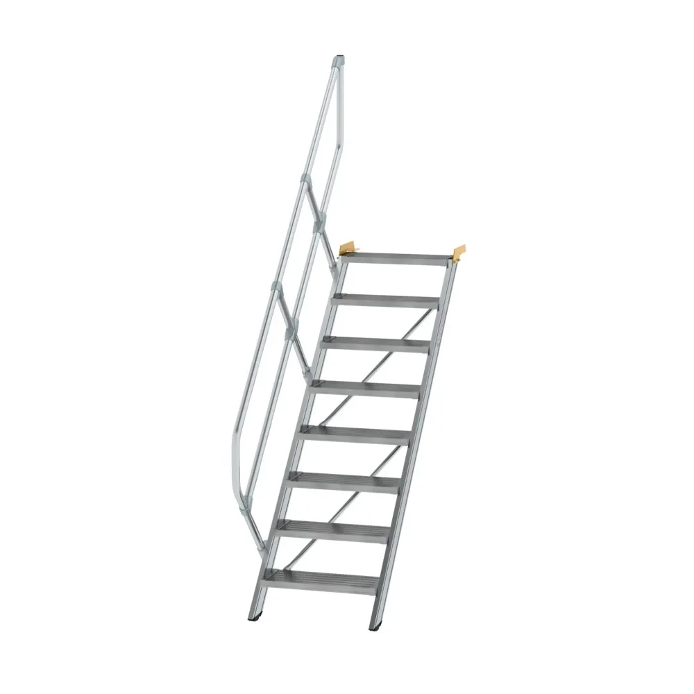 MUNK - Treppe 45° Stufenbreite 600 mm 8 Stufen Aluminium geriffelt