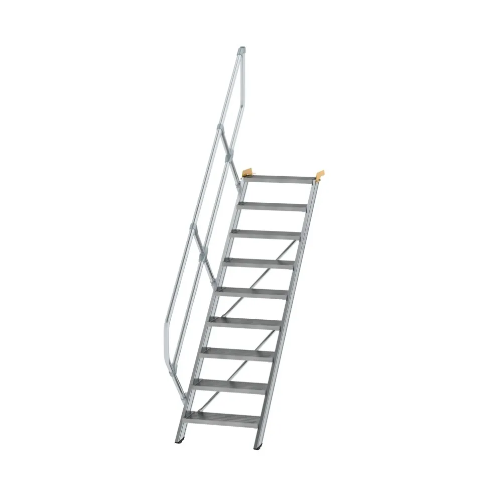 MUNK - Treppe 45° Stufenbreite 600 mm 9 Stufen Aluminium geriffelt