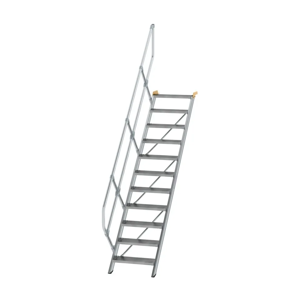 MUNK - Treppe 45° Stufenbreite 600 mm 11 Stufen Aluminium geriffelt
