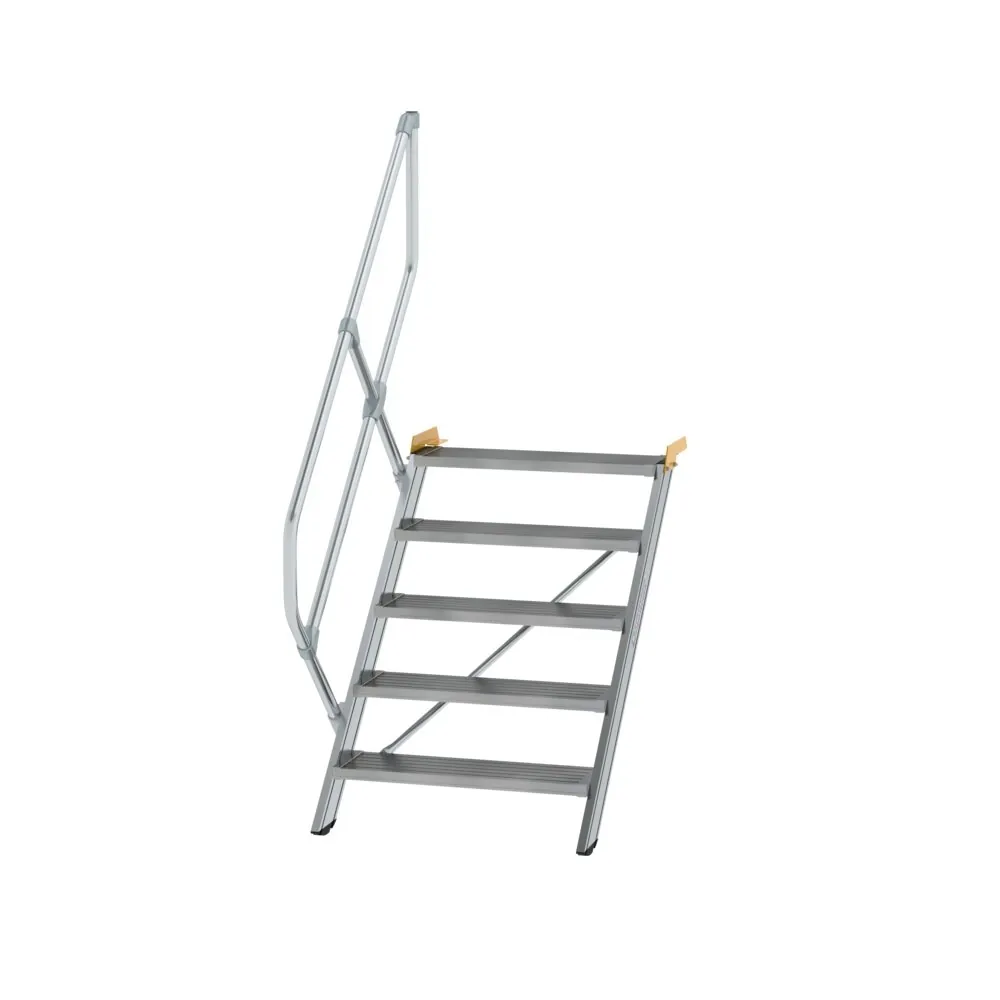 MUNK - Treppe 45° Stufenbreite 800 mm 5 Stufen Aluminium geriffelt