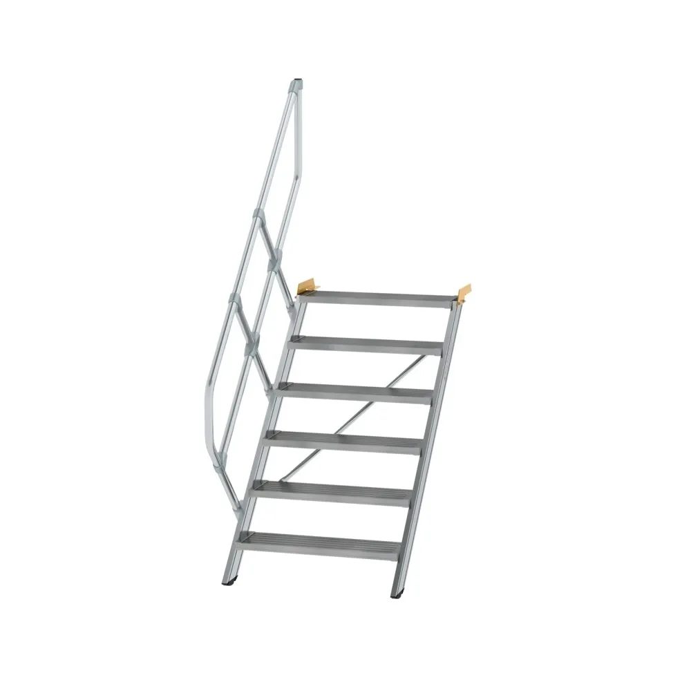 MUNK - Treppe 45° Stufenbreite 800 mm 6 Stufen Aluminium geriffelt