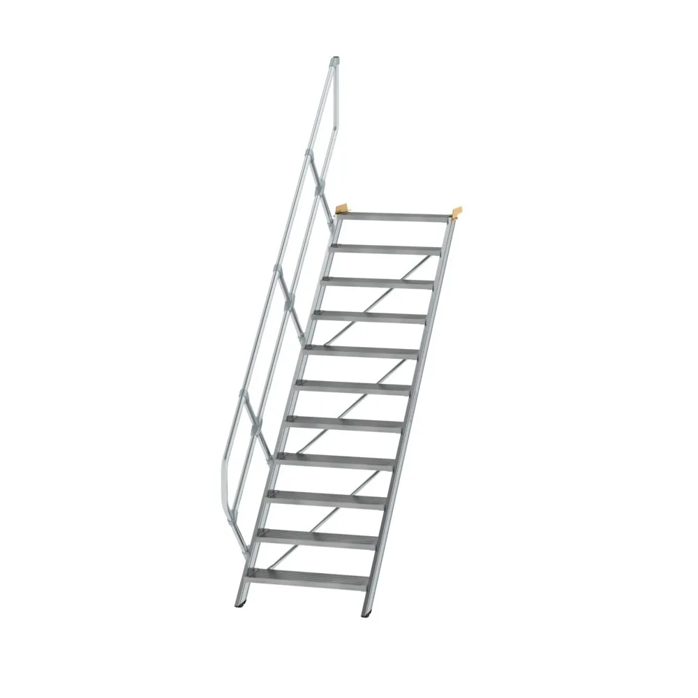 MUNK - Treppe 45° Stufenbreite 800 mm 11 Stufen Aluminium geriffelt