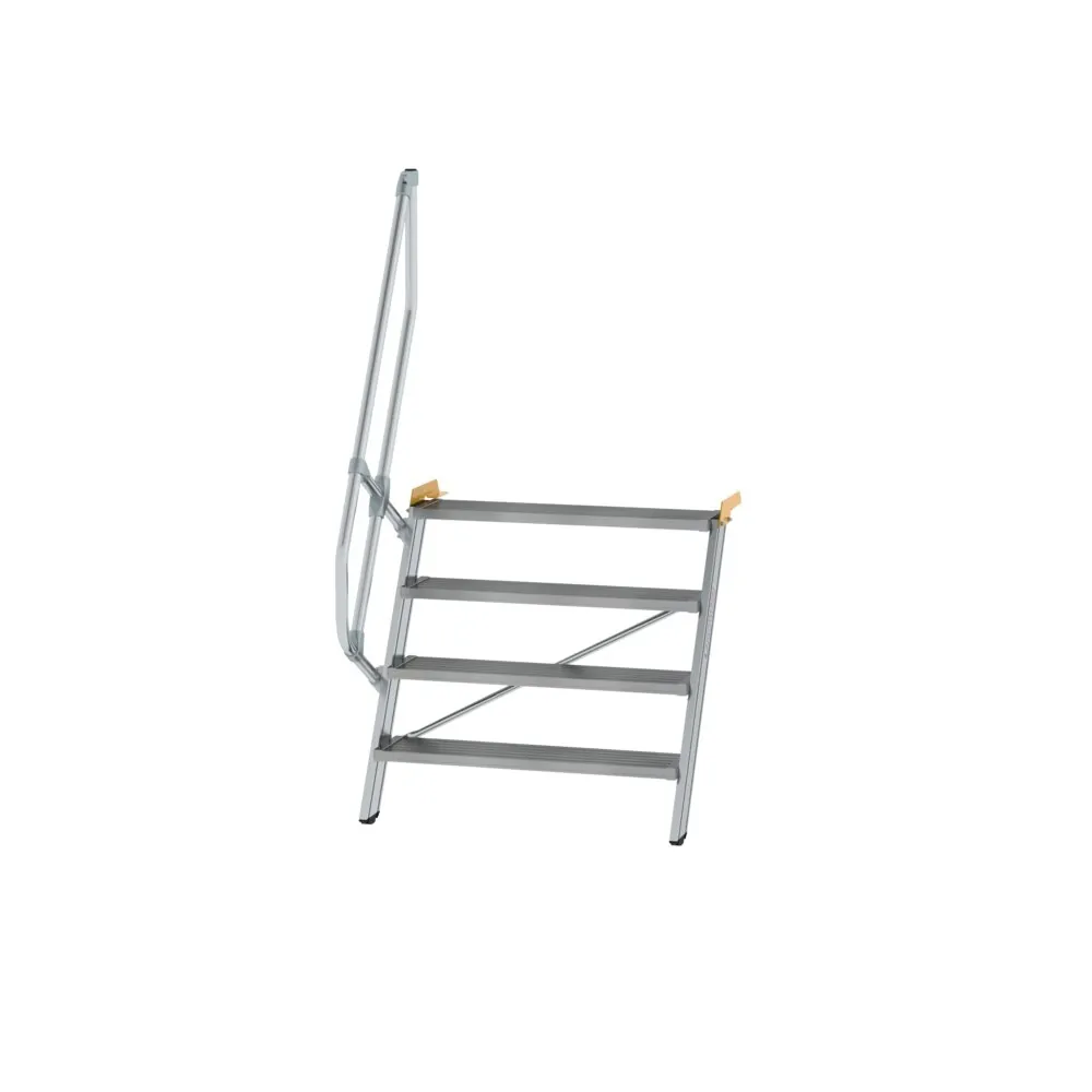 MUNK - Treppe 60° Stufenbreite 1000 mm 4 Stufen Aluminium geriffelt