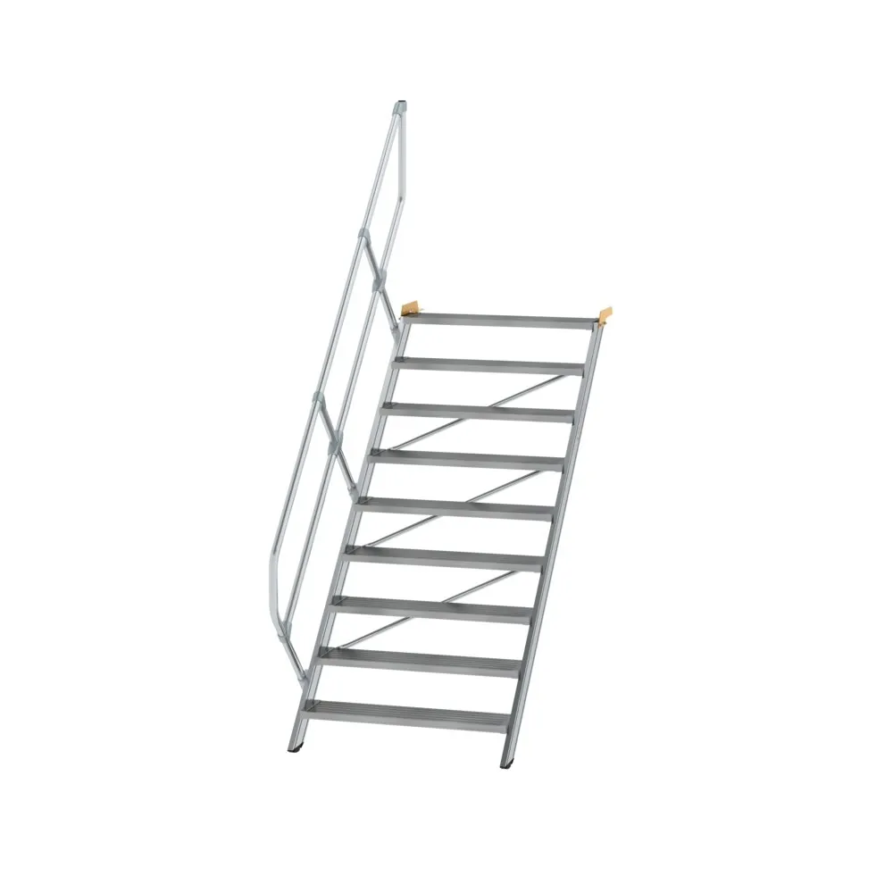 MUNK - Treppe 45° Stufenbreite 1000 mm 9 Stufen Aluminium geriffelt
