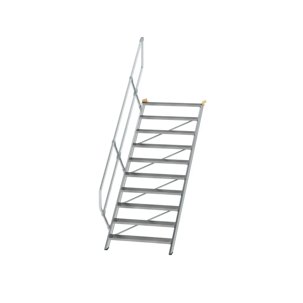 MUNK - Treppe 45° Stufenbreite 1000 mm 11 Stufen Aluminium geriffelt