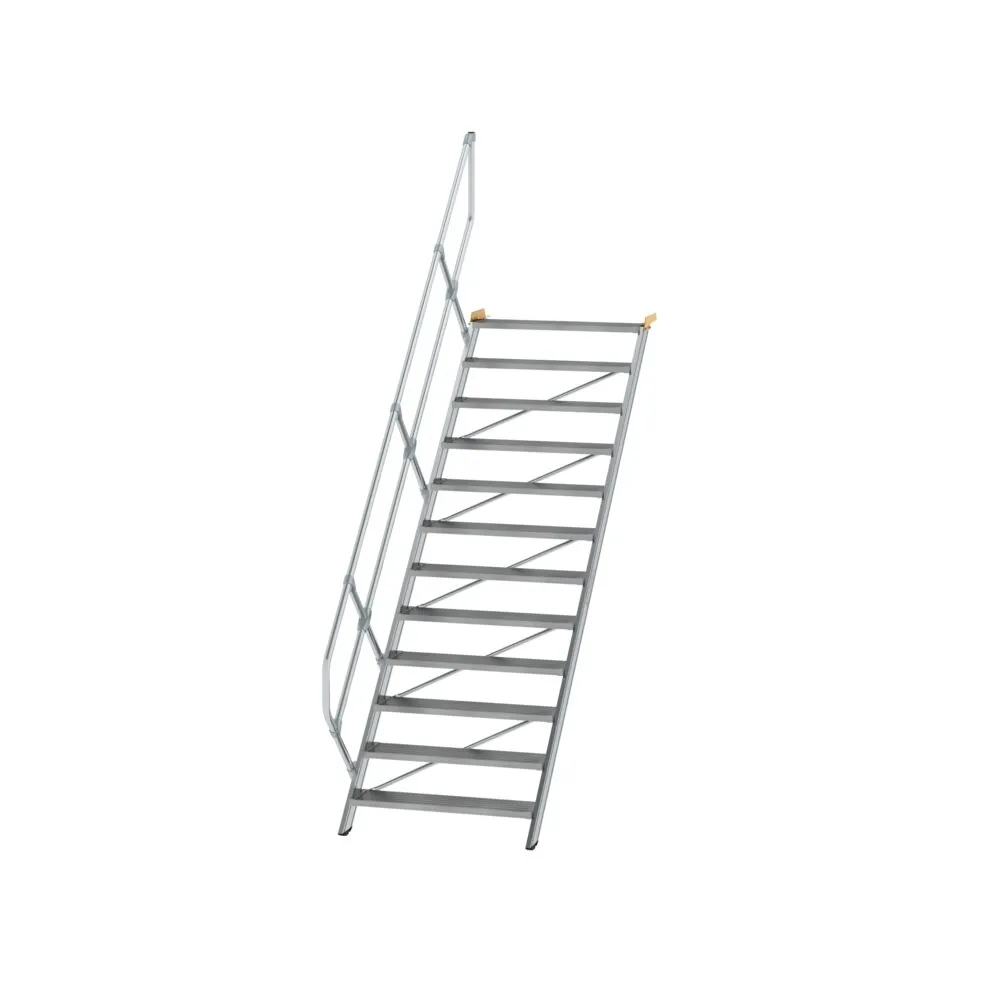 MUNK - Treppe 45° Stufenbreite 1000 mm 12 Stufen Aluminium geriffelt