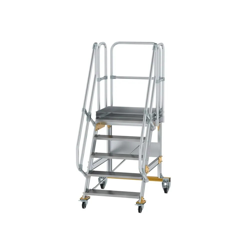 MUNK - Plattformtreppe fahrbar 60° Stufenbreite 800 mm 5 Stufen