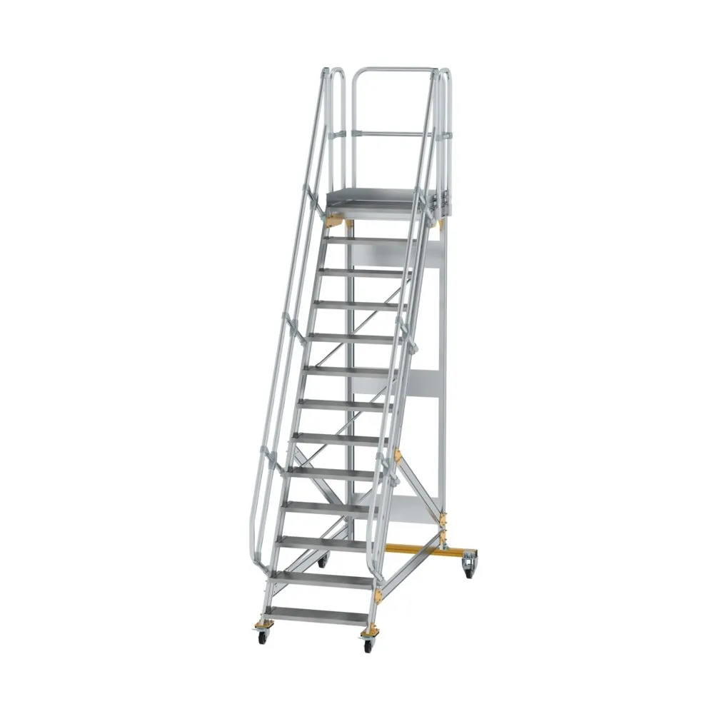 MUNK - Plattformtreppe fahrbar 60° Stufenbreite 800 mm 13 Stufen