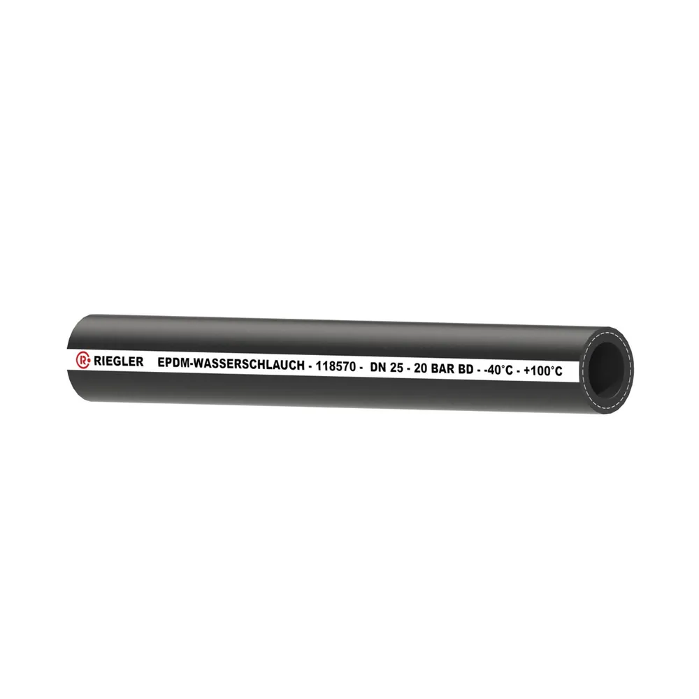 RIEGLER - Industrieschlauch für Salz- und Heißwasser, EPDM, ø 34x25, 40 m (HWS34X25)