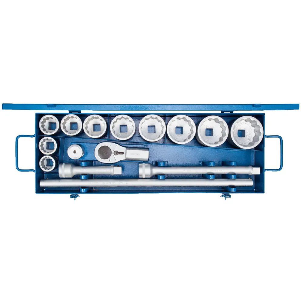 GEDORE - D 21 EMU-10 Steckschlüssel-Satz 1" 15-teilig UD-Profil 36-80 mm
