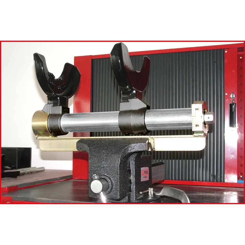 KSTOOLS® - Universal Federspanner mit Fangseil und Schraubstockhalter Hover Image