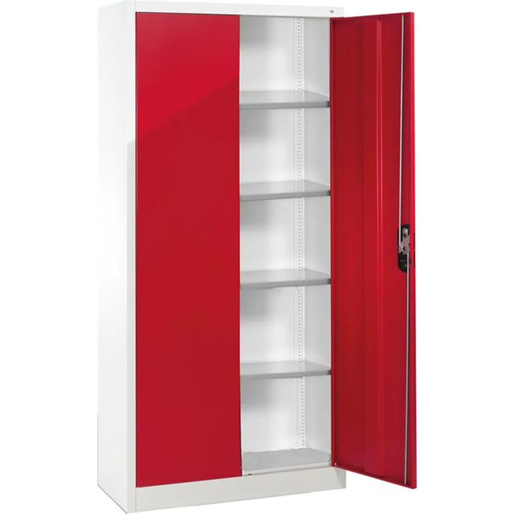 C+P - Flügeltürschrank RAL 7035/3003, 1950x1200x600mm