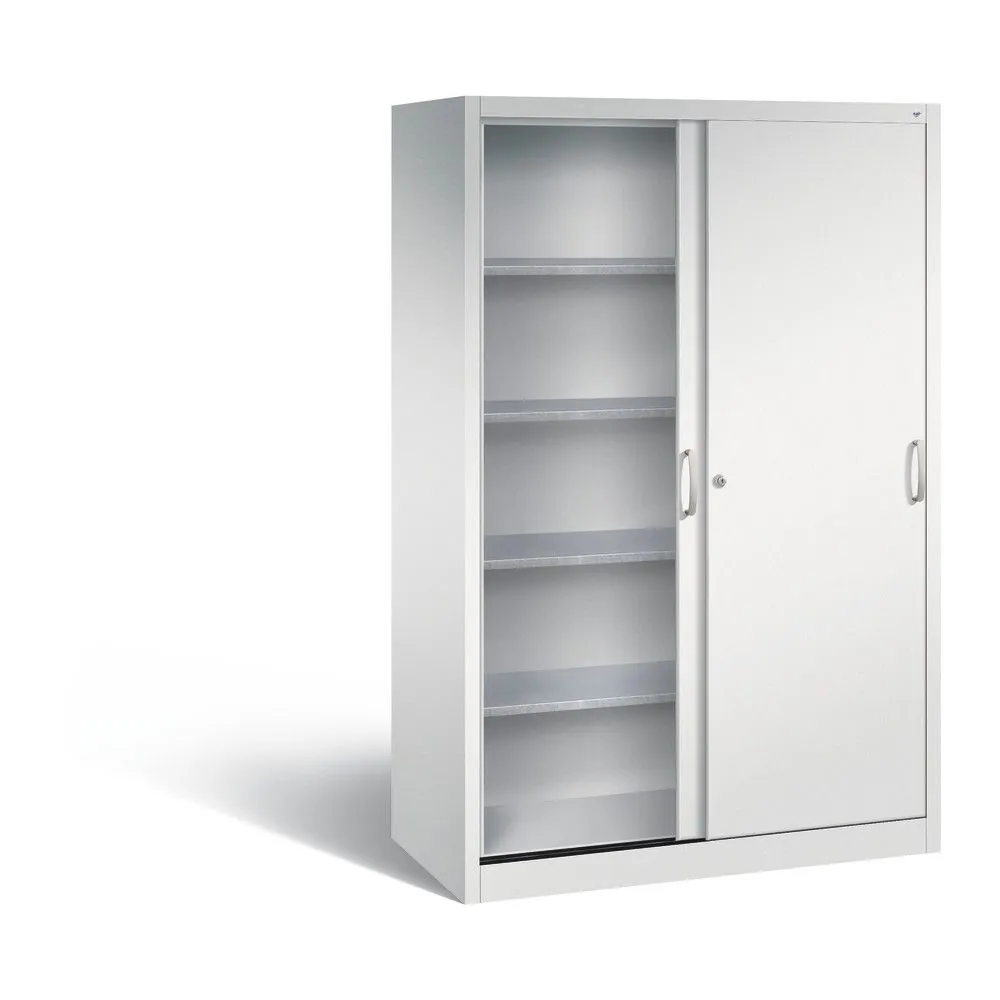 C+P - Schiebetürenschrank, 1.950 x 1.200 x 600mm, RAL 7035, lichtgrau