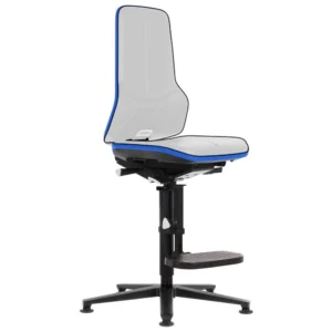 bimos - Arbeitsstuhl Neon 3, Aufstiegshilfe/Gleiter, ESD, Synchrontechnik, blau