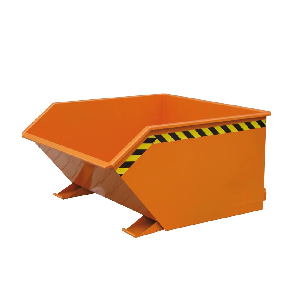 Eichinger® - Kippbehälter in niedriger Bauhöhe, 1500 kg, 1000 Liter, reinorange