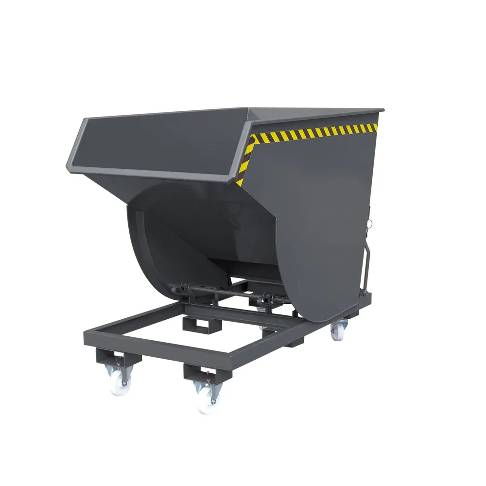 Eichinger® - Kippbehälter in hoher Bauhöhe, 3000 kg, 1500 Liter, anthrazitgrau