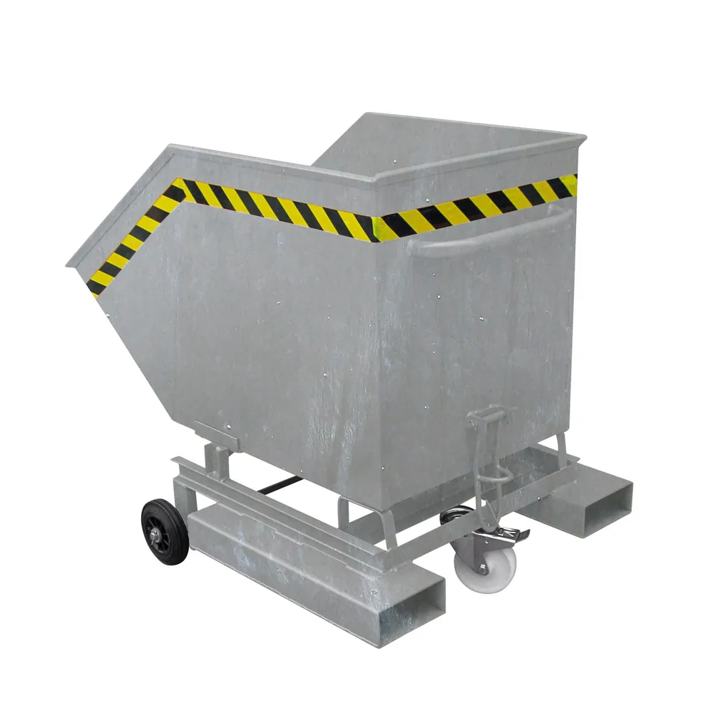 Eichinger® - Kastenwagen mit Rollen und Einfahrtaschen, 300 kg, 1000 Liter, feuerverzinkt