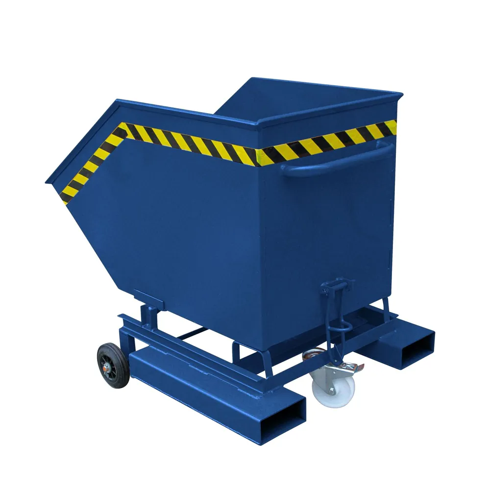 Eichinger® - Kastenwagen mit Rollen und Einfahrtaschen, 300 kg, 750 Liter, enzianblau