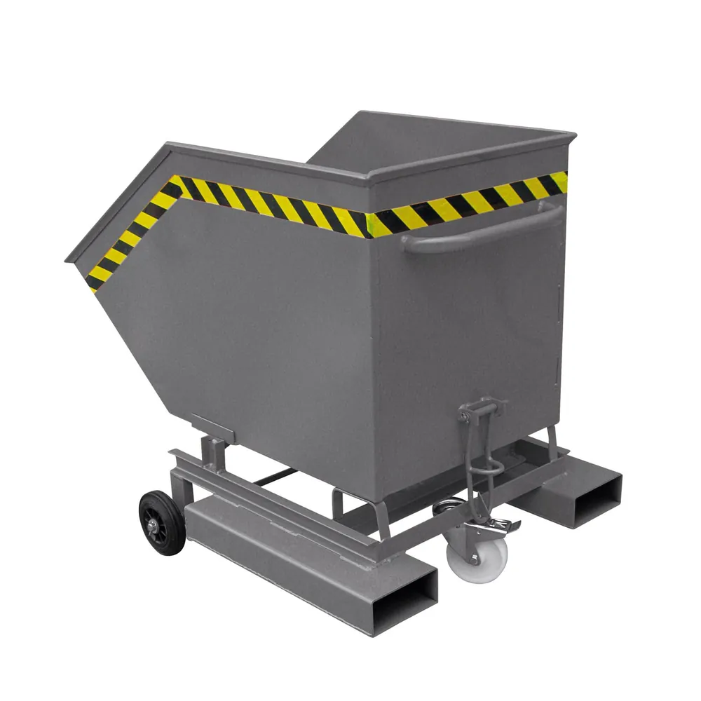 Eichinger® - Kastenwagen mit Rollen und Einfahrtaschen, 300 kg, 750 Liter, anthrazitgrau