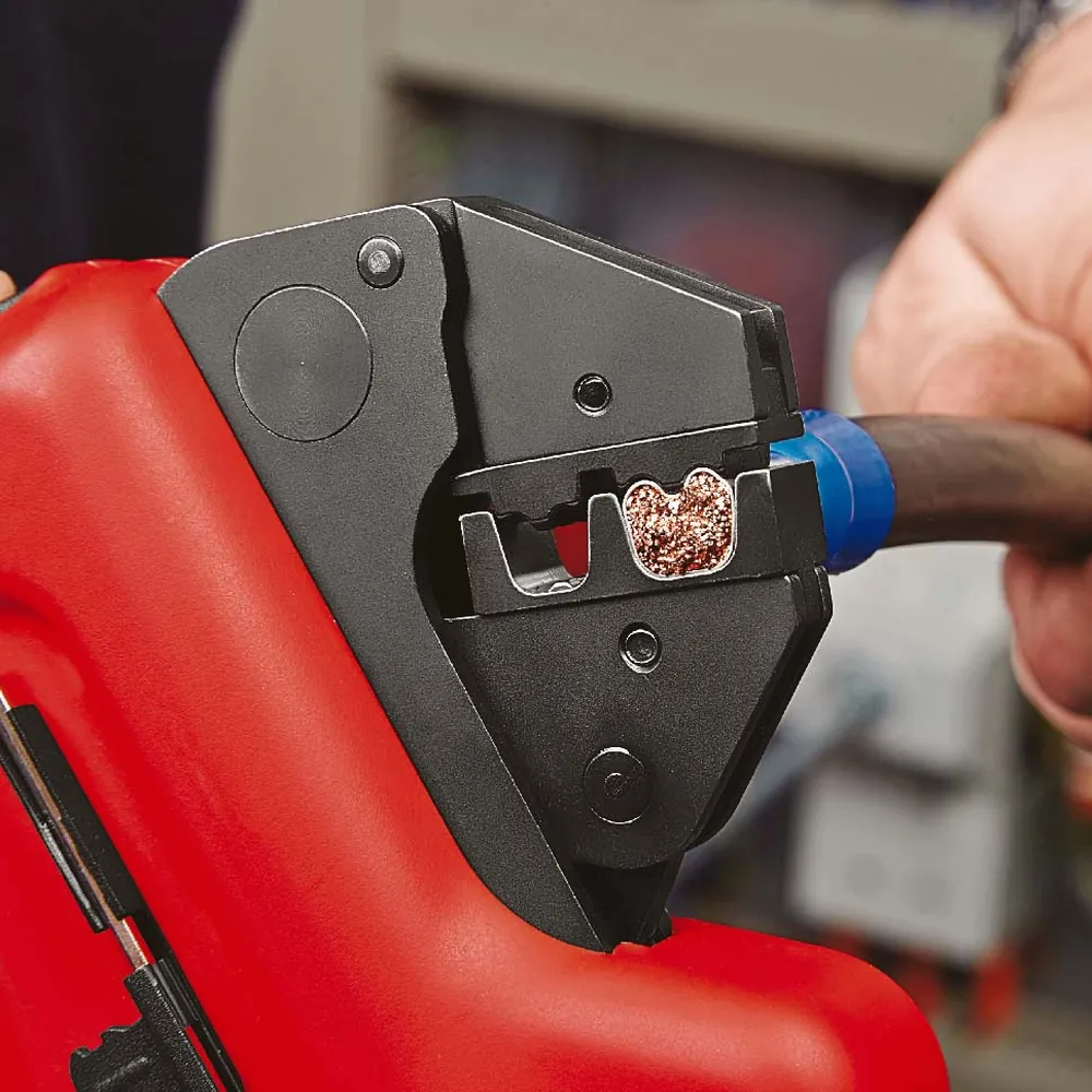 KNIPEX® - Crimp-Systemzange 97 43 E ohne Crimpeinsatz 12V 1,5Ah Hover Image