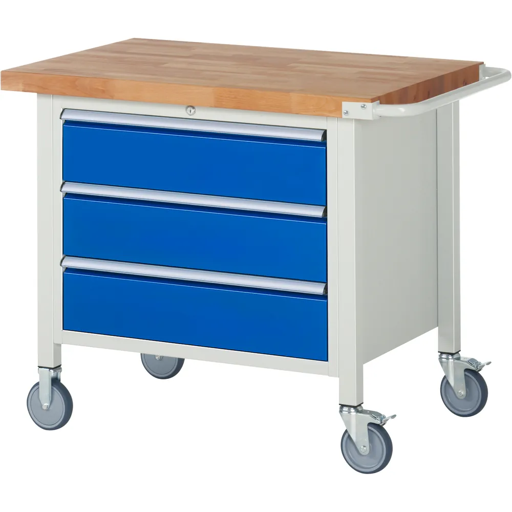 RAU. - Fahrbare Werkbank Modell 8257, 1000 x 700mm