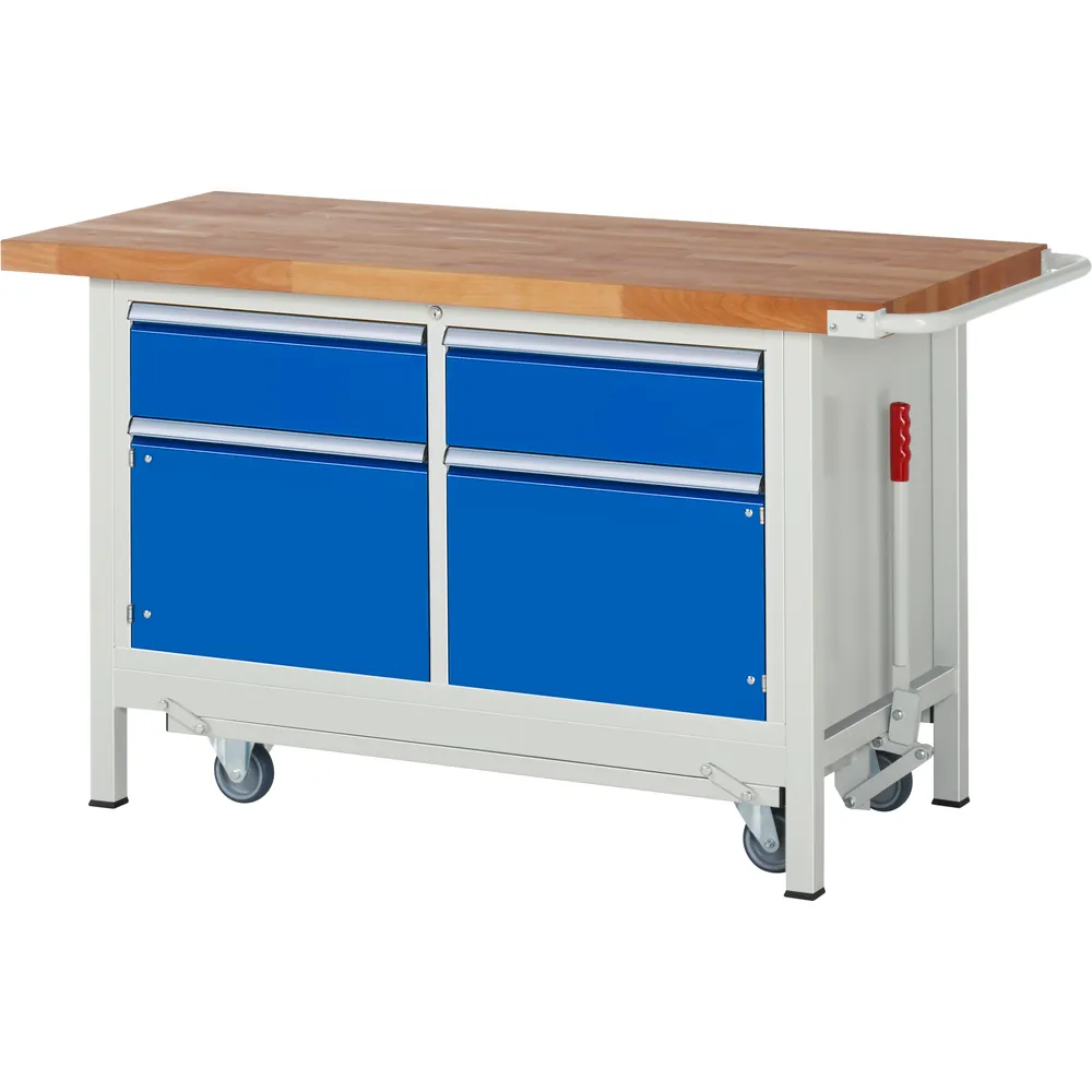 RAU. - Absenkbare Werkbank Modell 8466, 1500 x 700 x 880mm