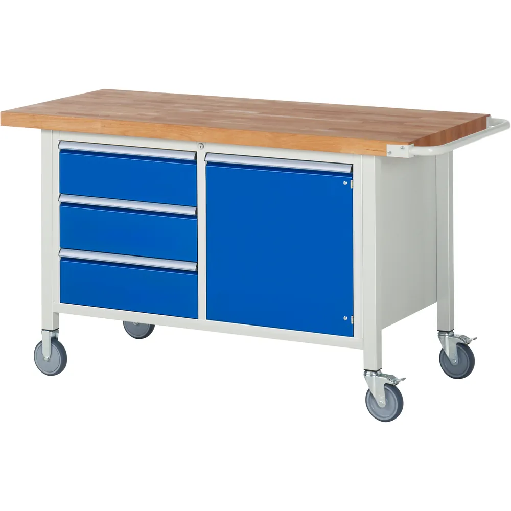 RAU. - Fahrbare Werkbank Modell 8468, 1500 x 700mm