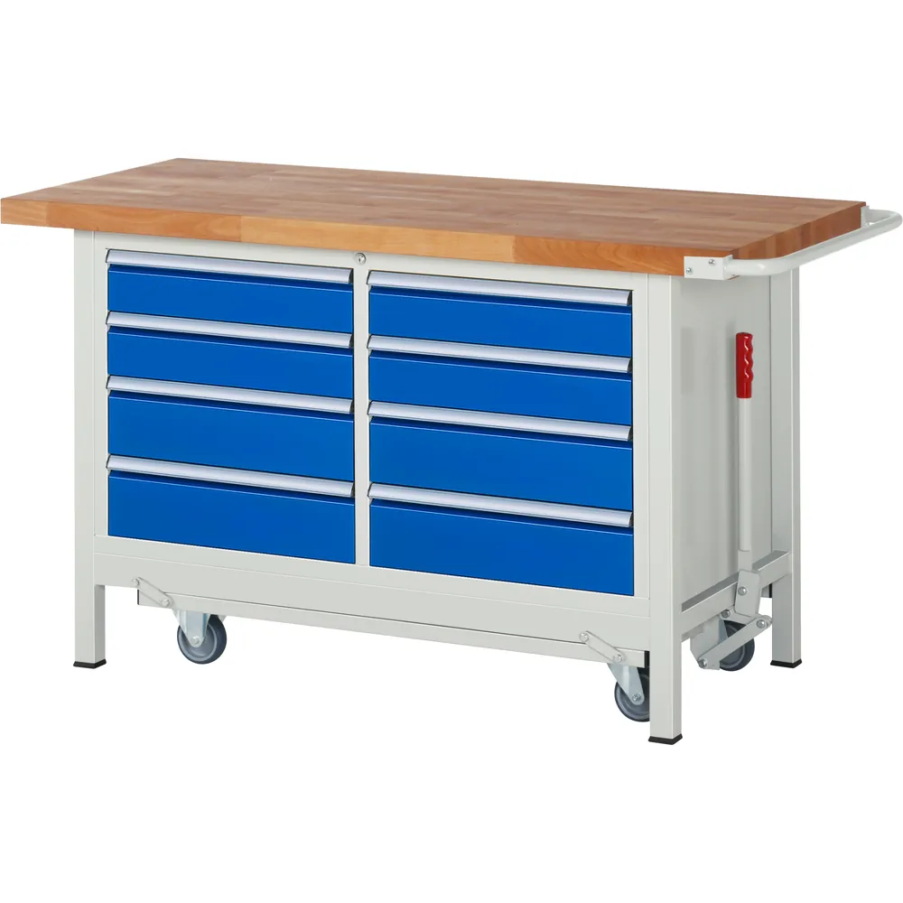 RAU. - Absenkbare Werkbank Modell 8477, 1500 x 700 x 880mm