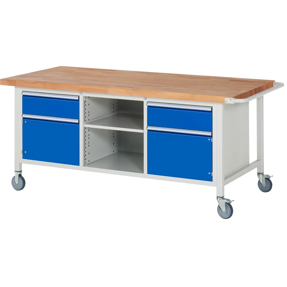 RAU. - Fahrbare Werkbank Modell 8561, 2000 x 900mm