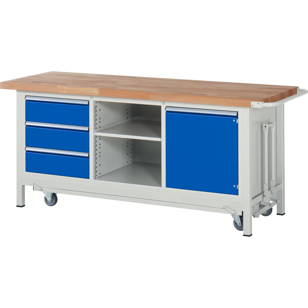 RAU. - Absenkbare Werkbank Modell 8563, 2000 x 700 x 880mm