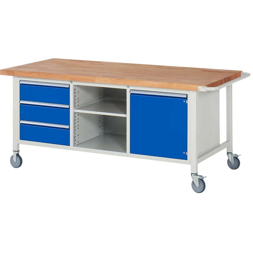 RAU. - Fahrbare Werkbank Modell 8563, 2000 x 900mm