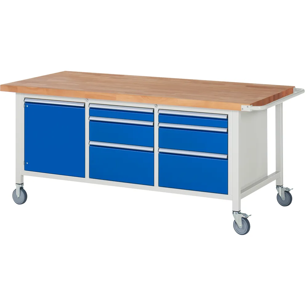 RAU. - Fahrbare Werkbank Modell 8570, 2000 x 900mm