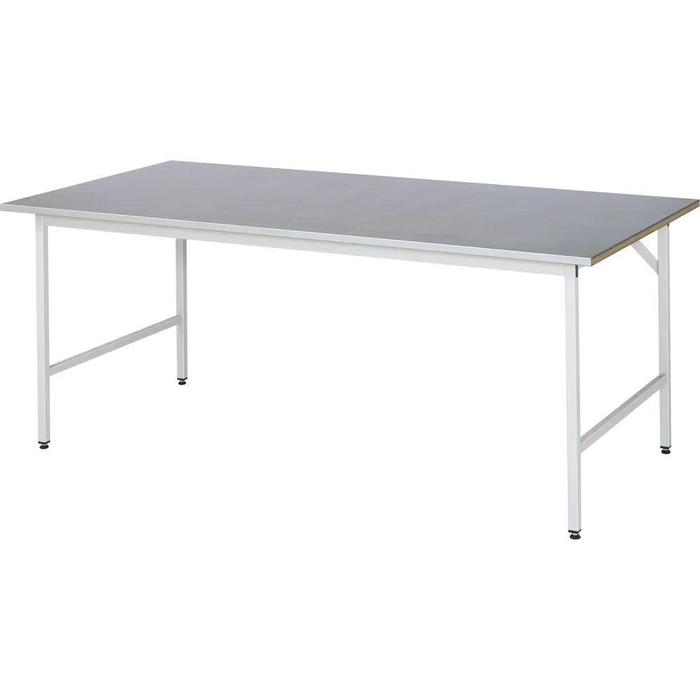RAU. - Grundtisch 3030, RAL7035 Stahlblechbelag 2000 x 1000mm