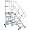 ZARGES - Treppe 13 Stufen, 45°, Stufenbreite 1000mm, beidseitiger Handlauf