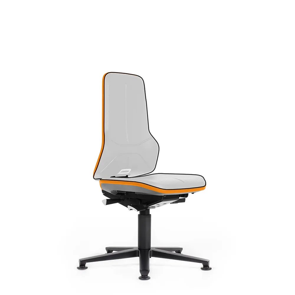 bimos - Basis-Stuhl NEON mit Synchrontechnik, Aufstiegshilfe und Gleiter, orange Hover Image